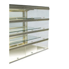 Thumbnail image #1 for RPI Industries Vienna VIDD4-34-R-SQ-FD Dry Countertop Pastry Display Case, 57-1/8"W, Self-Service, 3 Adjustable Shelves