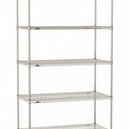 Thumbnail image #1 for Metro Super Erecta SE-3060S-86-S5 Stationary Starter Wire Shelving Unit, 60"W x 30"D x 86"H, 600 lb. capacity per shelf, 2000 lb. capacity per unit
