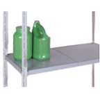 Thumbnail image #1 for SPG International Amco PP1854S Solid Gray Polypropylene Shelf with Steel Frame, 54"W x 18"D, NSF