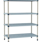 Thumbnail image #1 for Metro MetroMax Q MQ-2448G-63-S4 Stationary Starter Polymer Shelving Unit, 4-Tier, 24"D x 48"W x 63"H