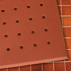 Thumbnail image #1 for Cactus Mat Vip 5000-R35 Red Grease-Resistant Rubber Anti-Fatigue Mat with Drainage Holes, 3' x 5', 3/4" Thick