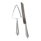 Thumbnail image #1 for Eastern Tabletop 8545 Cake Knife and Pie Server Set, 14-inch and 10-inch, Silver Plate
