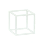 Thumbnail image #2 for Cal-Mil 23201-10-15 Buffet Tube Riser, White Metal, 10"W x 10"D x 10"H