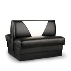 Thumbnail image #1 for JustChair Manufacturing JBD-UVB-36-GR1/COM Double Upholstered Booth, 36"H, Foam V-Back with Lumbar Support, Upholstered Seat
