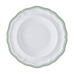 Thumbnail image #1 for Steelite International Folio, Porcelain 62585FP814 Rim Soup Bowl, 15 oz, 9.75", Porcelain, Adelina Triple Line Green Case of 2 Dozen