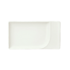 Thumbnail image #1 for Libbey Schonwald, Fine Dining 9132111 Rectangular Porcelain Platter with Contour, 7-3/4"