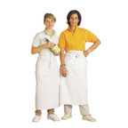 Thumbnail image #1 for Chef Revival 607BA Bistro Apron, 33" x 30", Side Pocket, Heavyweight 50/50 Poly/Cotton Twill, White