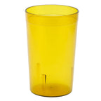 Thumbnail image #1 for Alegacy Foodservice Products PT9A Amber Textured SAN Plastic Tumbler, 9-1/2 oz. Case of 12