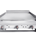 Thumbnail image #2 for Connerton CG-36-T Countertop Gas Griddle, 36"W x 24"D Cooking Surface, 1" Smooth Steel Plate, Thermostatic Controls