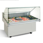 Thumbnail image #1 for Infrico USA IDC-VRP13 Refrigerated Straight Glass Fish Display Case, 52-3/8"W, Stainless Steel, Self-Contained