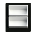 Thumbnail image #1 for TableCraft Products CW5082SBL Cold Food Template, 12-7/8" x 21-1/4", Smooth Aluminum, Sky Blue