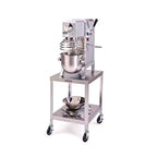 Thumbnail image #1 for Lakeside Manufacturing 715 Mobile Machine Stand, Stainless Steel Top and Undershelf, 21-1/4"W x 25-1/4"D x 21-3/16"H