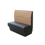 Thumbnail image #1 for G & A Commercial Seating HORIZONTAL-1/2-42 1/2 Circle Upholstered Booth, Up to 42"H, Horizontal Back, Removable Seat, Unfinished Outside Back