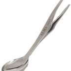 Thumbnail image #1 for JB Prince Alma U937 Stainless Steel Tasting Spoon/Tweezer Combo, 5-1/2"L