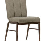 Thumbnail image #1 for G & A Commercial Seating Ella 2604-AL GR9 Stackable Banquet Chair, Upholstered Seat and Flexible Back, Grade 9 Upholstery, Aluminum