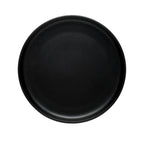 Thumbnail image #1 for Libbey Driftstone DRI-19-O 9" Round Coupe Rim Porcelain Plate, Satin Matte Onyx Finish