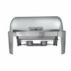 Thumbnail image #1 for Libertyware Deluxe CHAS901 9 qt Rectangular Stainless Steel Roll-Top Chafer with Canned Heat