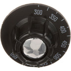 Thumbnail image #1 for AllPoints Foodservice Parts & Supplies 221202 Oven Thermostat Dial, 300°–650°F, Universal 4-Way Mount, .29"D Stem