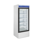 Thumbnail image #1 for Norpole, Inc. NPGF1-S 23 cu. ft. One-Section Glass Swing-Door Reach-In Freezer, Bottom-Mounted Self-Contained Refrigeration, White