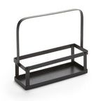 Thumbnail image #1 for American Metalcraft VBCC10 Metal Condiment Caddy, Black, 1 Compartment, 10-1/4"W x 3-3/8"D x 9"H Case of 10