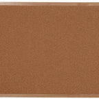 Thumbnail image #1 for AARCO Products OB3648 Wall-Mounted Bulletin Board, 48"W x 36"H, Natural Pebble Grain Cork, Red Oak Frame