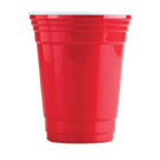 Thumbnail image #1 for G.E.T. SC-16-SET-R 16 oz Red Polypropylene Tumbler Set with Lid and Straw Case of 24