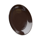 Thumbnail image #1 for G.E.T. Pebble Creek - EGS D10RR-AUB 10" Round Coupe Melamine Plate, Aubergine, Pebble Textured Case of 6