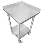 Thumbnail image #3 for IMC/Teddy WT1-3060-16 Stainless Steel Work Table, 60"W x 30"D, 16-Gauge 300 Series Top, 1-1/2" Backsplash, Undershelf