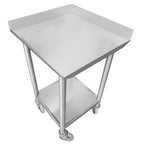 Thumbnail image #1 for IMC/Teddy WT1-24108 Stainless Steel Work Table, 108"W x 24"D, 1-1/2"H Backsplash, Open Undershelf