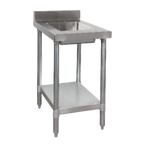 Thumbnail image #1 for Tarrison Products Ltd. TA-SWT4BS18WS Stainless Steel Work Table with Prep Sink, 18"W x 30"D, 4" Backsplash, Open Undershelf