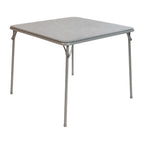 Thumbnail image #1 for Flash Furniture JB-2-GY-GG Folding Card Table, Gray Padded Vinyl Top, 33-1/2"W x 33-1/2"D x 27-3/4"H