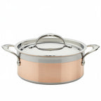 Thumbnail image #1 for Hestan Copperbond 30565 3 Qt Covered Soup Pot, Induction Ready, Triple-Bonded Stainless Steel