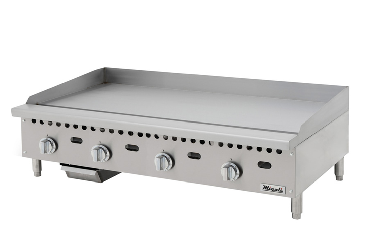 Product image #5 for Migali Competitor Series 48-Inch Commercial Countertop Natural Gas Griddle with Thermostatic Controls