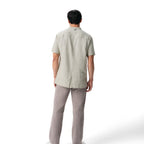 Thumbnail image #2 for Chef Works CES06-SAG-XL Sage Men's Short-Sleeve Chef Coat, XLarge, Single-Breasted with Hidden Snap Closure