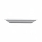 Thumbnail image #2 for G.E.T. Vogue - EGS DS77-W White Melamine Square Plate, 7 x 7 x 1 in, Medium Rim Case of 6