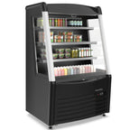 Thumbnail image #2 for USR Brands Marchia MDS390 Open-Air Refrigerated Merchandiser, 3-Tier Adjustable Shelves, 36.2"W, Self-Contained