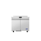Thumbnail image #1 for Atosa AWR36SD Worktop Refrigerator, 36-3/8"W, 2 Doors, Stainless Steel, 4 Shelves