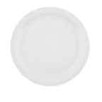 Thumbnail image #1 for Vertex China Cash ’N Carry CAT-16/6 Porcelain Plate, 10-1/2 in. Round, Narrow Rim, Rolled Edge, Bright White 1 Dozen