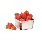 Thumbnail image #1 for G.E.T. 4-80828 Stainless Steel Square Berry Basket, 4" x 4" x 2-1/2"H Case of 12