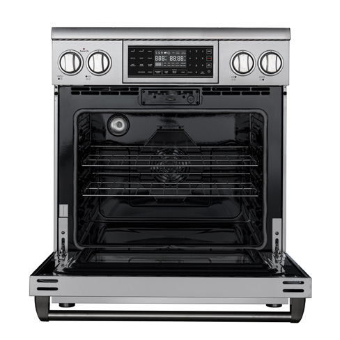 Product image #4 for KoolMore 30-Inch Freestanding Stainless Steel Professional Electric Range with Tilt Panel and Digital Controls