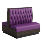 Thumbnail image #1 for ATSMFG ATS AT&S-AD-KR42-BT GR5/COM Double Upholstered Restaurant Booth, 48"L x 42"H, Button-Tufted Back