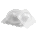 Thumbnail image #1 for JB Prince M714 Rigid Clear Polyethylene Half-Sphere Mold, Makes 6 2-Inch Half Spheres, 8-3/4-Inch Overall