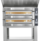 Thumbnail image #1 for Cuppone Michelangelo ML935/2TS Electric Pizza Deck Oven, 2 Decks, Cordierite Stone Decks, Stainless Steel Exterior, Touchscreen Control