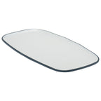 Thumbnail image #1 for Global Tableware Collective Dalebrook, Marl DBTBL4609 Rectangular Melamine Side Plate, 14 x 6 in, Steel Blue 1 Dozen