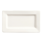 Thumbnail image #1 for Libbey Slate SL-33 Rectangular Porcelain Plate, 7-1/2" x 4-1/4", Ultra Bright White