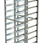 Thumbnail image #2 for Winholt Equipment AL-1310-DBL-HD-ST Aluminum Double Sheet Pan Rack with Solid Top and Reinforced Uprights, 30.5"W x 21.2"L x 74.6"H