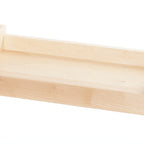 Thumbnail image #2 for Cal-Mil Blonde 3454-1220-71 Rectangular Wood Roomservice Tray, Maple Finish, Handle Cutouts, 23.25 x 14.5 x 3.5 in