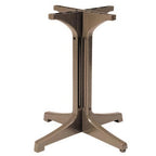 Thumbnail image #1 for Grosfillex Alpha 55631181 Small Taupe Resin Pedestal Table Base for 24 x 24, 30 in Round, and 24 x 32 in Table Tops