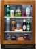 Thumbnail image #1 for True Residential 24-Inch One-Section Undercounter Glass Door Refrigerator, Self-Contained, Overlay Panel Ready