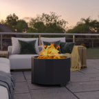 Thumbnail image #2 for Flash Furniture Titus BLN-HY-B-2201FP-03PC-BK-GG 27-Inch Smokeless Fire Pit, Natural Wood, Double-Wall Steel, Built-In Stand